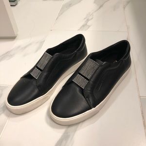 Louise et Cie black leather sneakers